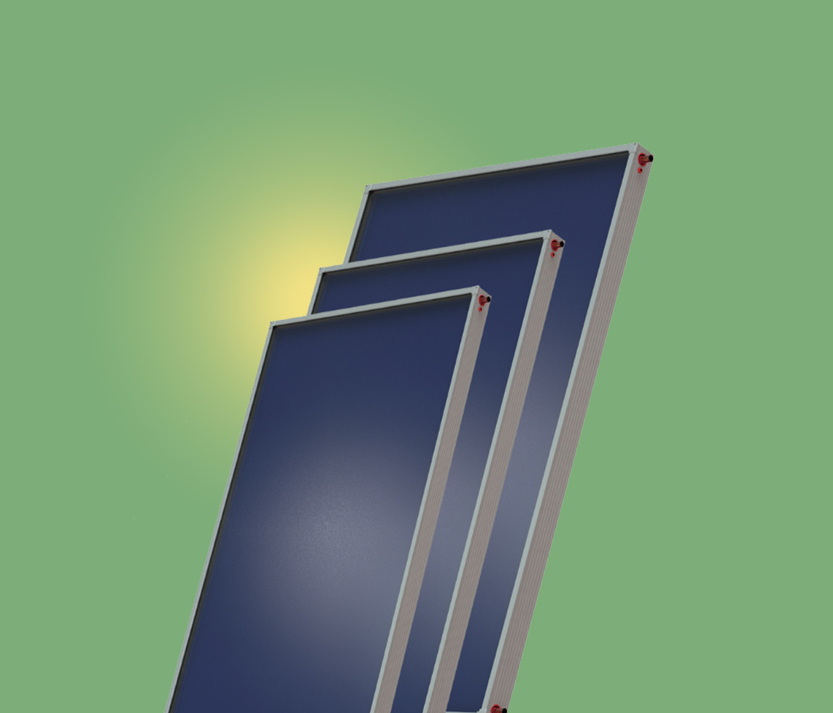 Colector solar térmico plano